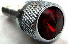 UP Dash Screws for Kenworth Red Jewels Chrome 1 1/4" Long #23812 Set of 6