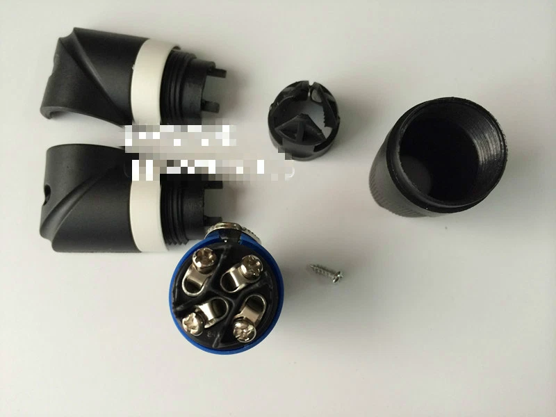 Angle 90 Degrees SPEAKON Type 4 Pole TV Video Connector Interconnect Plug - Image 3 of 4