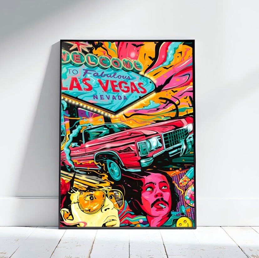B2大 ポスター Fear, and Loathing in Las Vegas FEAR AND LOATHING IN LAS VEGAS,JOHNNY DEPP, DEL TORO, RARE