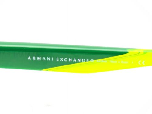 Armani Exchange AX1036 6111 Rectangle Matte Blue/Green Mens Eyeglasses 55mm - Picture 4 of 6