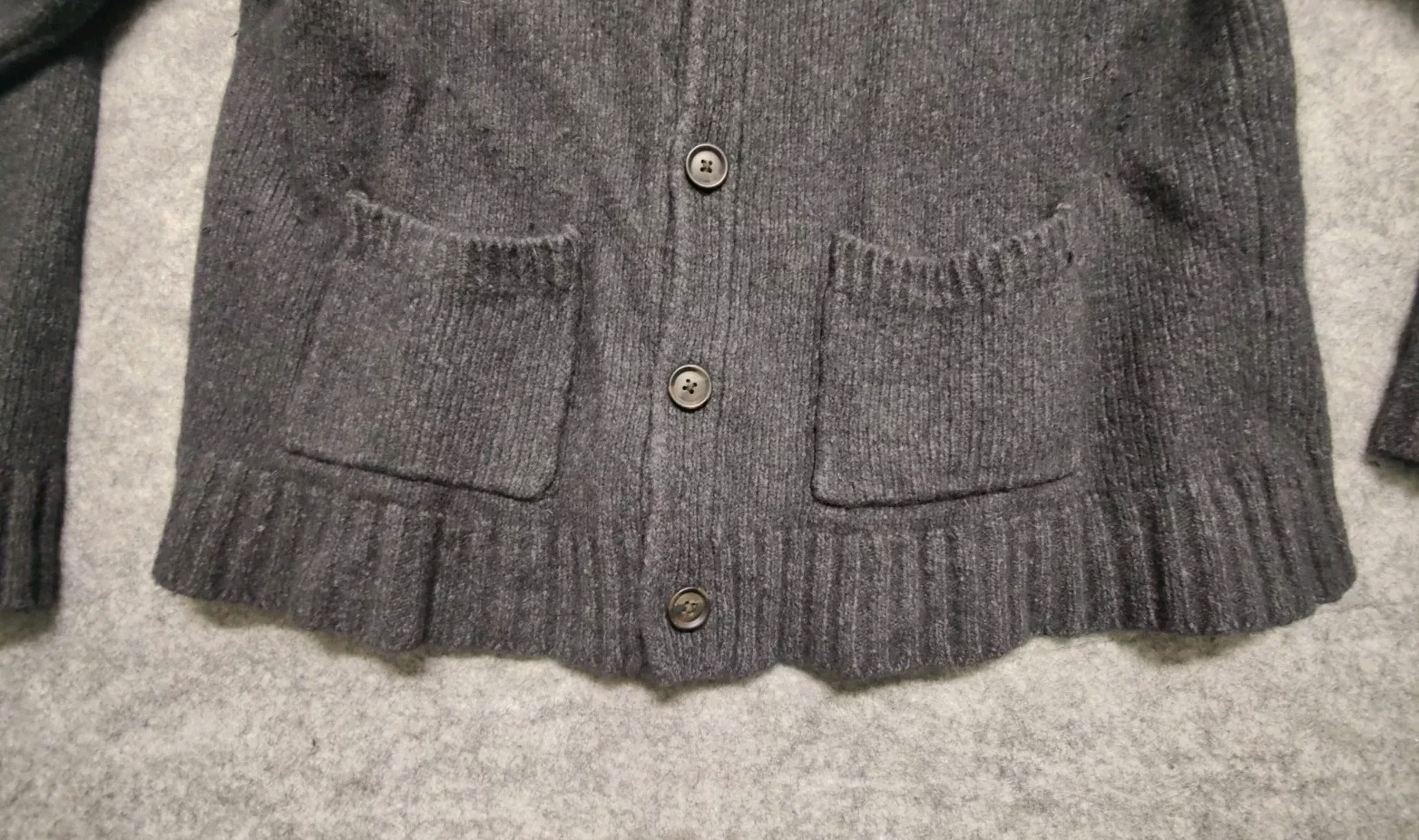 GAP XL Gray Wool Blend Button Front Cardigan Swea… - image 6