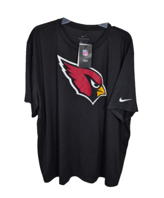 Nike NFL Team Apparel The Tee Mens 3XL Black Dri Fit Cardinal Short Sleeve NEW