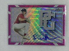 2021 LEAF PERFECT GAME METAL PINK WAVE LEVI HUESMAN RC AUTO # 4/6