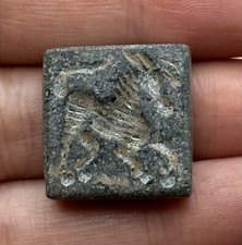 Very Old Ancient Roman Rare Two Seal Stamp  With Horse Intaglio