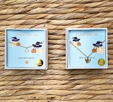 14ct GOLD PLATED Ghost Charm CHOOSE Necklace OR Bracelet Halloween TK MAXX GIFT