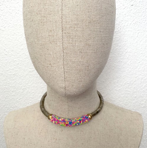 Collana Girocollo Con Pietre Colorate - Foto 7