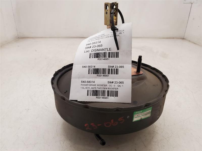 Toyota Corolla, Power Brake Booster, 88-93, 1.6L,4CYL, 4AFE Toyota Corolla, Power Brake Booster, 88-93, 1.6L,4CYL, 4AFE