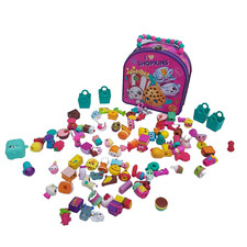 SHOPKINS LOT OF 104  beaded Carry bag I love collection