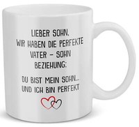 Sohn Geschenk Von Papa Geburtstag 18 Jahre Vater Kind Tasse Weihnachten Abitur