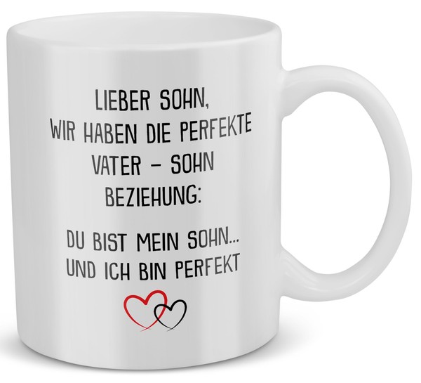 Sohn Geschenk Von Papa Geburtstag 18 Jahre Vater Kind Tasse Weihnachten Abitur-image