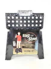 Portable Folding Step Stool Black 11" Height - NEW