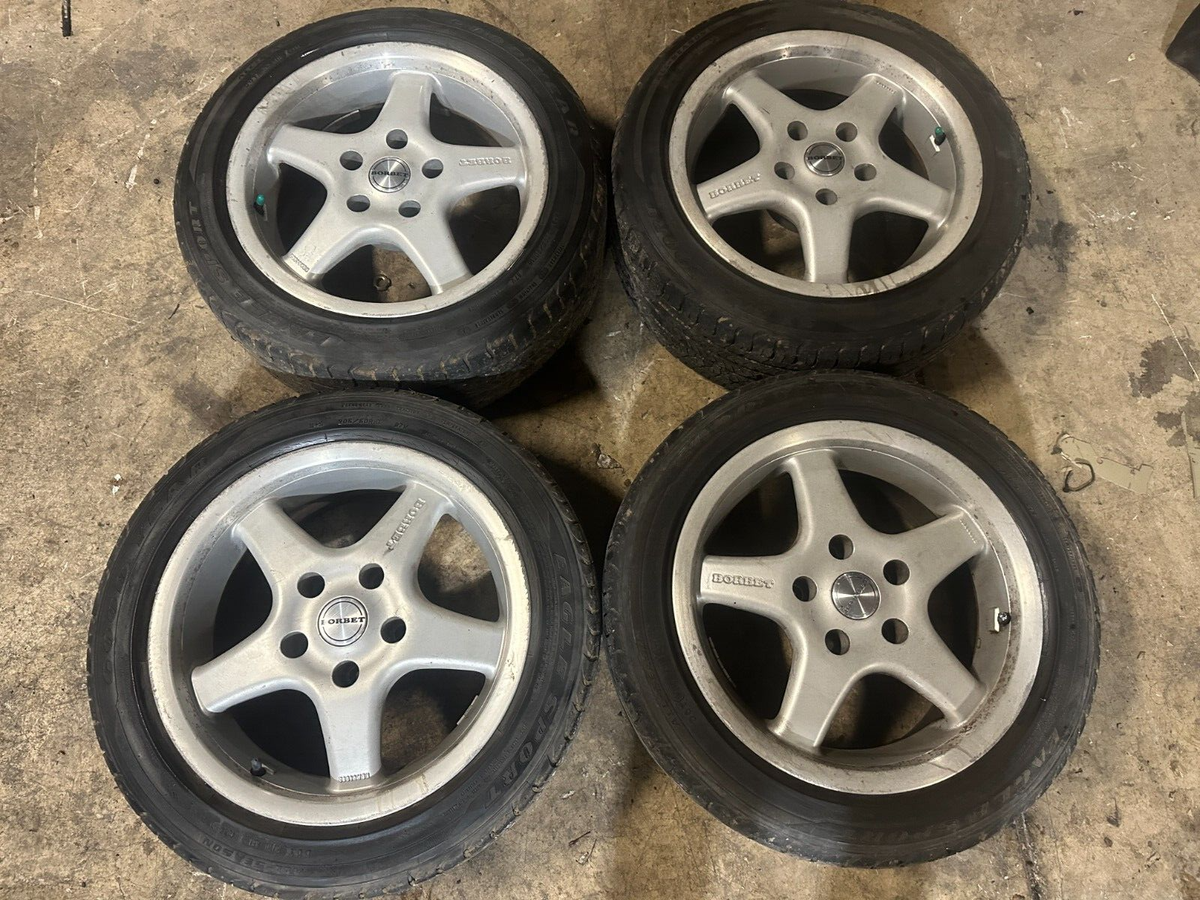 BMW E28 535I Borbet Alloy Rims Set 16