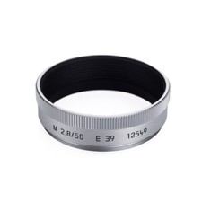 Brand New Unused ELMAR-M 50mm F2.8 f/2.8 Silver Chrome Metal Lens Hood E39 12549