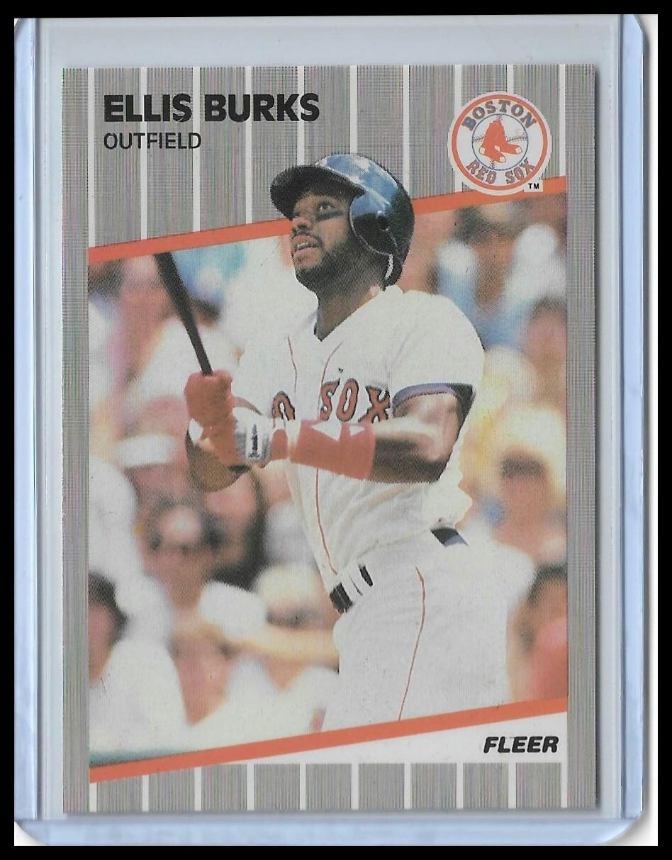 1989 Fleer Glossy - Ellis Burks #83