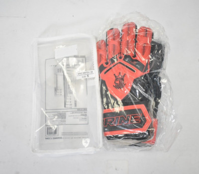 Brine King Match 3X Size 5 Soccer Goalie Gloves Red/Black SGKGM37-ERB Sports