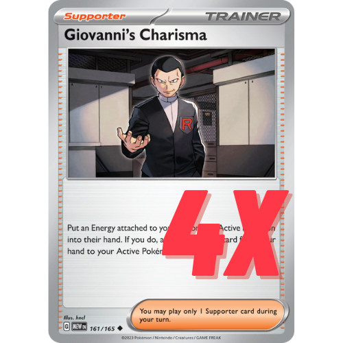 Pokemon TCG SV: Scarlet & Violet 151 Giovanni's Charisma #204/165 NM | eBay Pokemon TCG SV: Scarlet & Violet 151 Giovanni's Charisma #204/165 NM | eBay