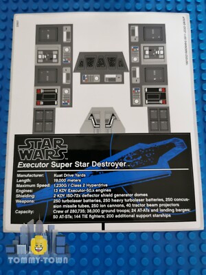 LEGO Star Wars ORIGINAL AUFKLEBERBLATT für Set 10221 Super Star Destroyer SELTEN