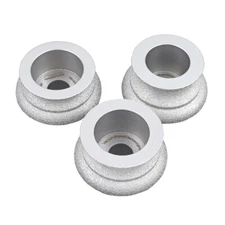 Diamond Vacuum Brazed Grinding Milling Chamfer Bits 3-3/8" Granite Marble 85mm