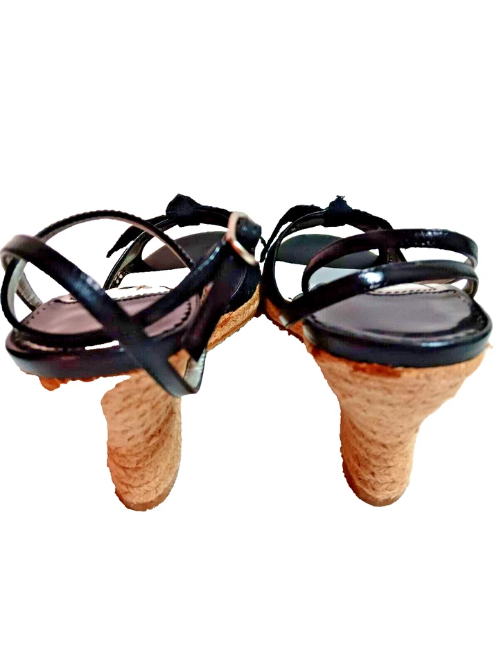 CUERO-CUÑA-LAZO NEGRO-DAMAS "8" TACÓN AJUSTABLE 3.50 Foto 4 de 4