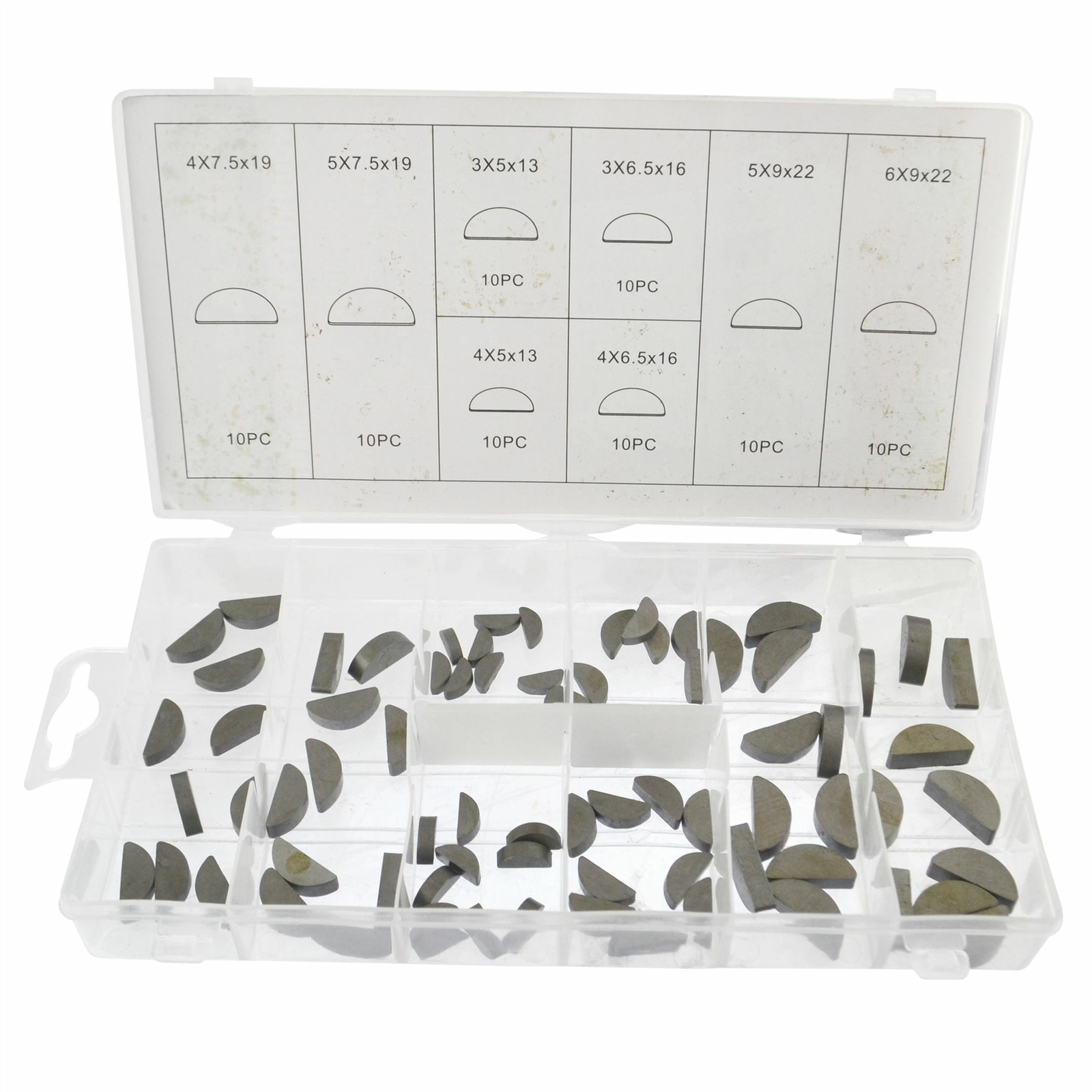 Woodruff Drive Shaft Camshaft Crank Gearbox Half Moon Key Assortment