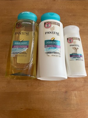 3 Pantene Pro V Aqua Light Shampoo & 2 in 1