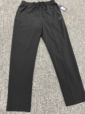 Reebok Mens Identity Lined Woven Training Pant - Black - Medium -Slim-Brand NWT!