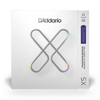 D'Addario XS 11-52 Phosphor BRonze Coated Acoustic Guitar Strings