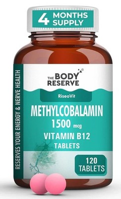 THE BODY RESERVE Vitamin B12 Tabletten 1500 mcg als Methylcobalamin - 120 Tab...