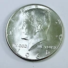 1964 Kennedy Half Dollar (90% Silver ) MS++ MINT STATE P DETAILS FREE SHIP #8535