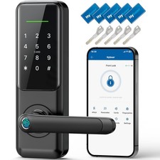 Smart Keypad Door Lock with Handle for Front Door