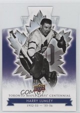 2017 Upper Deck Toronto Maple Leafs Centennial Blue Die-Cut Harry Lumley HOF 2d8