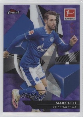 2020-21 Topps Finest Bundesliga Purple Wave Refractor 120/250 Mark Uth #84 13k3