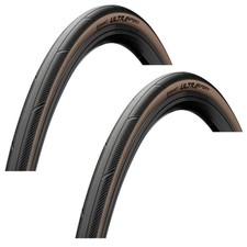 PAIR Continental ULTRA SPORT 700 x 28c BROWN WALL Folding Road Bike TYRES