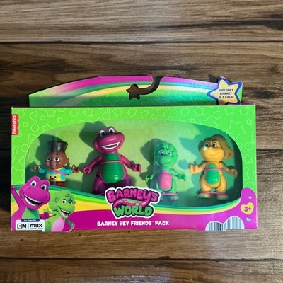 NEWBarney's Hey Friends Pack 3  Figures 4-Pack Barney World Baby Bop Billy David