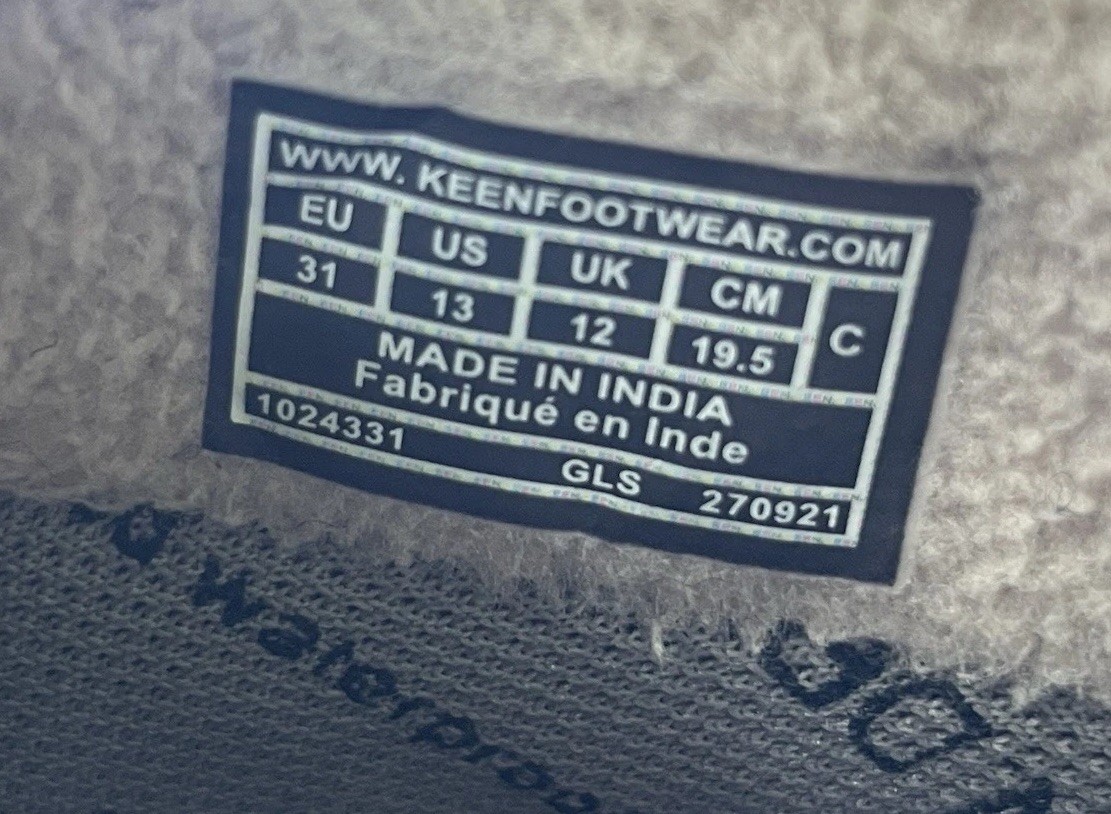 KEEN impermeabile taglia 13 per bambini