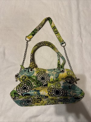 VERA BRADLEY CHAIN BAG LIME'S UP SHOULDER PURSE TWO WAY STRAPS - P13