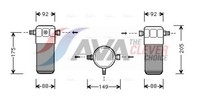 Ava Clever Choice Trockner Klimaanlage AID032 FüR Audi 80 89Mm Aluminium Vw B5
