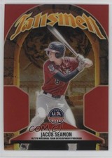 2026 Panini Stars & Stripes Prizm Talisman Red 46/199 Jacob Seamon #16 0xr1