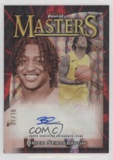 2023-24 Finest Red & Black Geometric Refractor 7/10 Brice Sensabaugh Auto 10h2