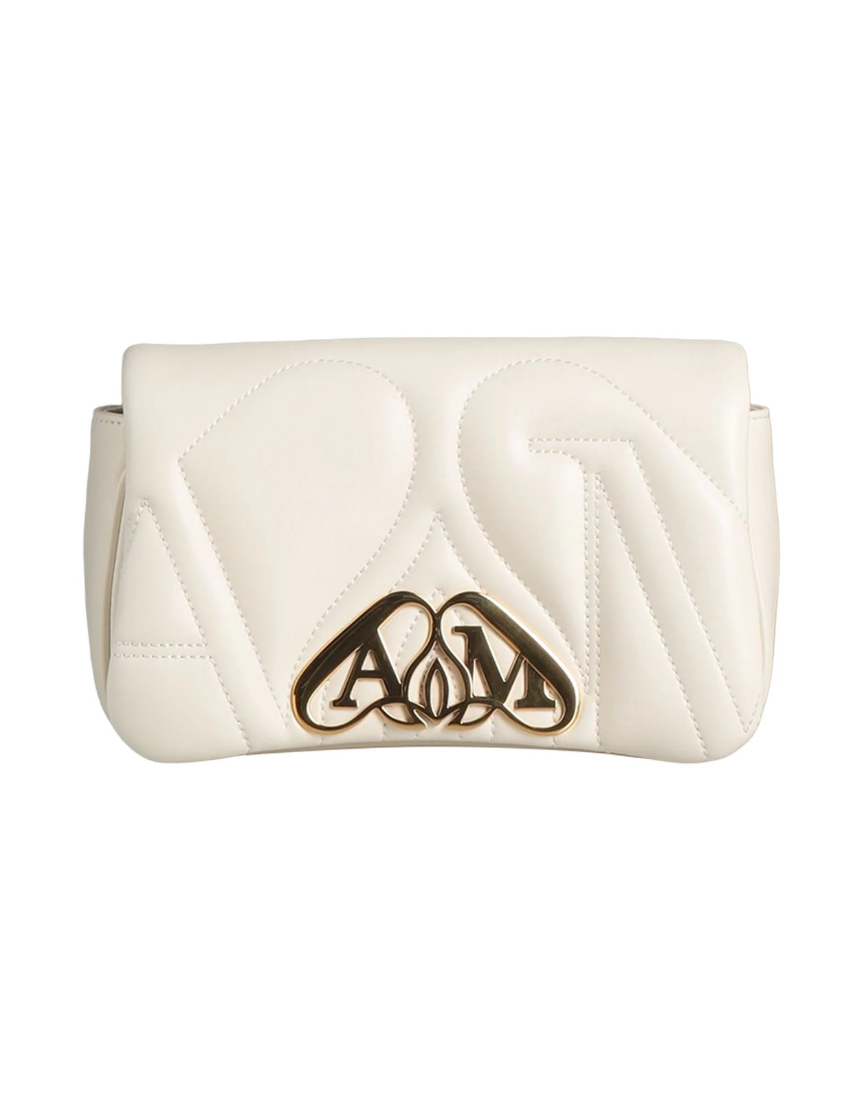 McQueen - Women - Leather Flap bag - Cream 297290₽