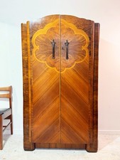 Mid Century Retro Vintage Art Deco Wardrobe 