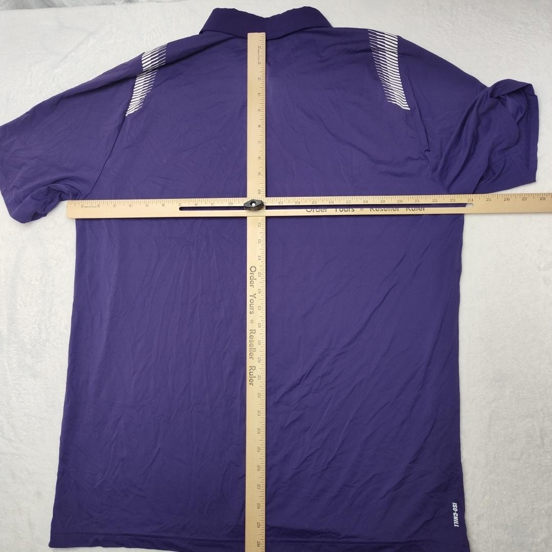 Northwestern Wildcats Shirt Men XL Purple NCAA Football Under Armour Polo Player thumbnail 9