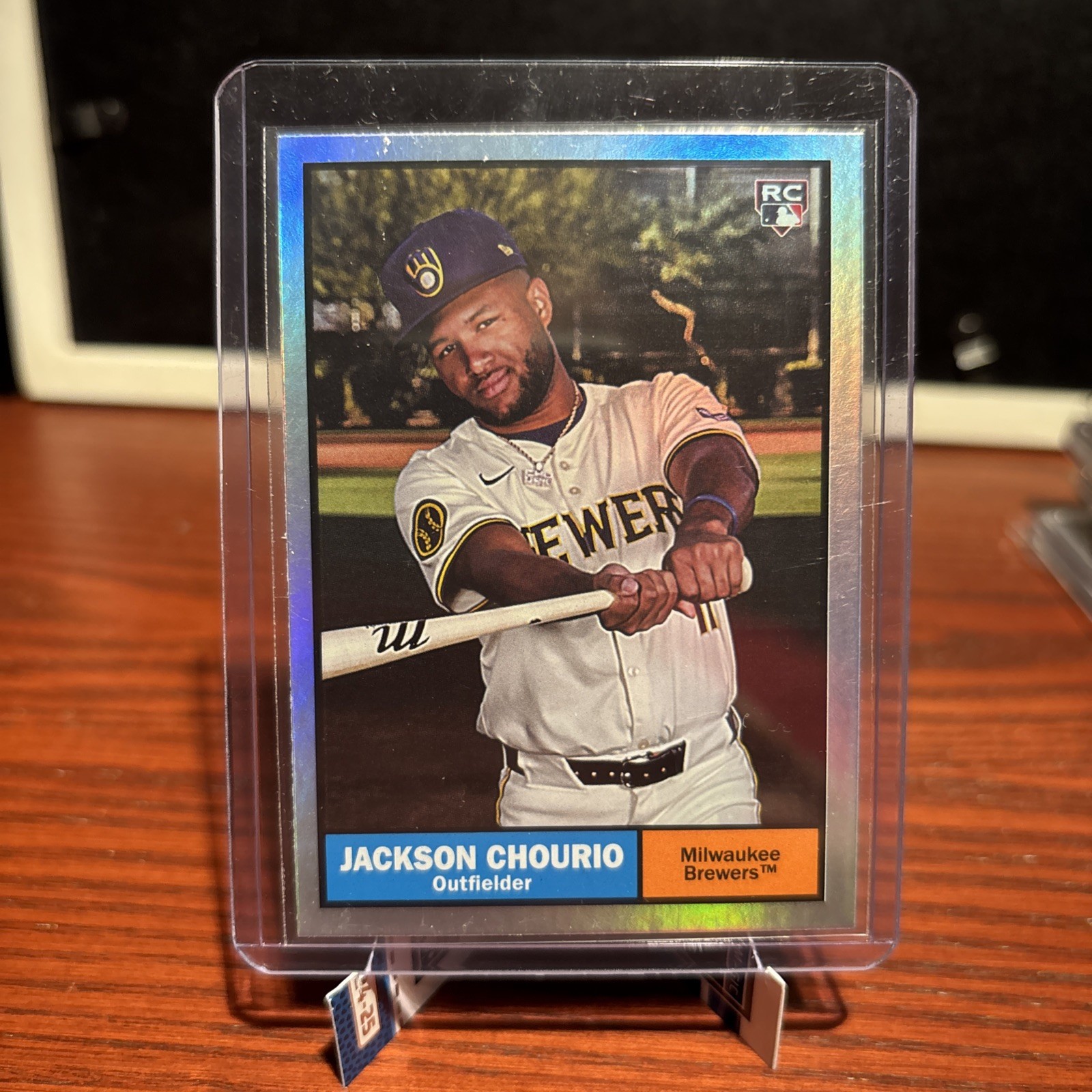 2024 Topps Archives - 1961 Topps Jackson Chourio #44 Rainbow Foilboard /199 (RC)