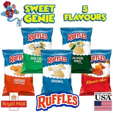 Ruffle's Crinkle Cut Crisps - Various Flavours - Large Bags - USA Import
