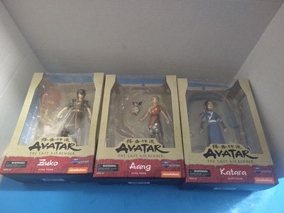 3 Avatar The Last Airbender Action Figures Diamond Select Toys Zuko/Aang/Katara