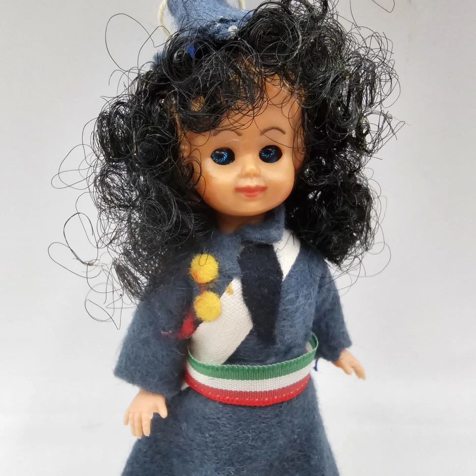 BAMBOLA MINI  IN CELLULOIDE  IN DIVISA  EPOCA ANNI 50/60 - Immagine 3 di 4