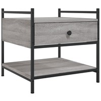 Couchtisch Grau Sonoma 50X50X50 Cm Holzwerkstoff
