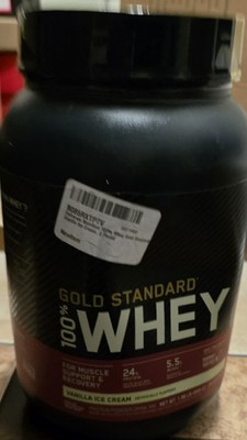 Optimum Nutrition Gold Standard 100% Whey Protein Powder  Vanilla Ice Cream 2lbs