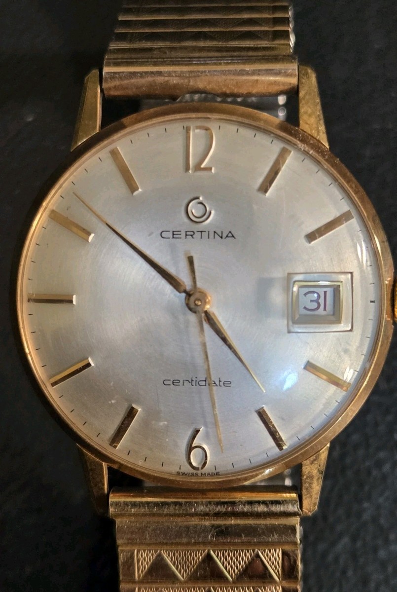 MENS 1960s CERTINA CERTIDATE SWISS 17 JEWELS MECHANICAL WRISTWATCH