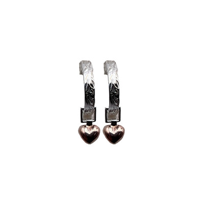 Geliebte Herz Ohrringe 925 Silber Rose Ton Hänger Herz Schmuck Kostenloser Versand
